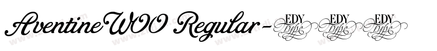 Aventine W00 Regular字体转换